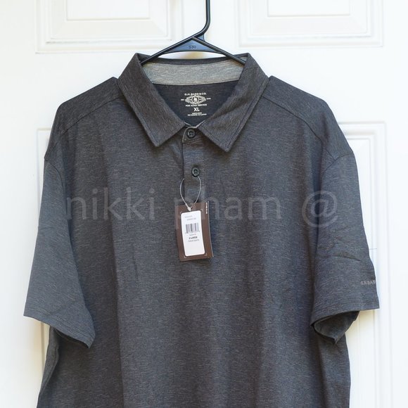 G.H. Bass & Co. Shirts Gh Bass Mens Performance Polos In Black